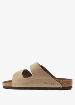 Birkenstock Men's Arizona Tabacco Brown Leather Two Bar Mules -Daniel Footwear Shop bir arizona oiled leather sandals p139202 211373 image