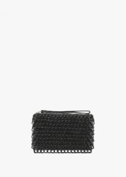 Small Luciana Black Clutch Bag
