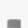 Small Luciana Silver Clutch Bag