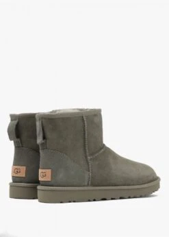 Ugg Classic Mini II Moss Green Twinface Boots -Daniel Footwear Shop classic mini ii moss green twinface boots p126939 216793 image