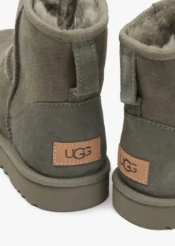 Ugg Classic Mini II Moss Green Twinface Boots -Daniel Footwear Shop classic mini ii moss green twinface boots p126939 216807 image