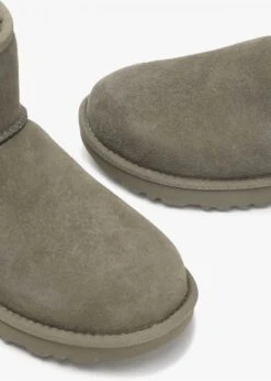 Ugg Classic Mini II Moss Green Twinface Boots -Daniel Footwear Shop classic mini ii moss green twinface boots p126939 216821 image