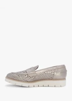 Conlo Gold Leather Laser Cut Loafers -Daniel Footwear Shop conlo p135316 195509 image