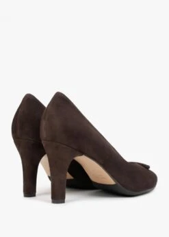 Courtie Brown Suede Mid Heel Court Shoes -Daniel Footwear Shop courtie p132485 198801 image