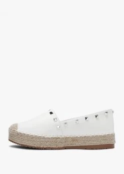 Cubby White Studded Espadrilles 8 Cubby White Studded Espadrilles -Daniel Footwear Shop cubby p127032 196474 image