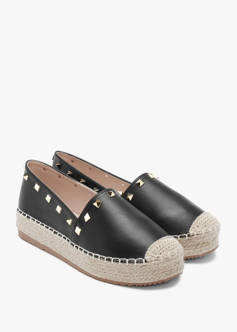 Cubby Black Studded Espadrilles 2 Cubby Black Studded Espadrilles - Image 2