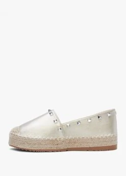 Cubby Gold Studded Espadrilles -Daniel Footwear Shop cubby p134584 194518 image
