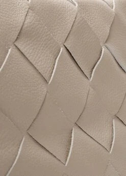 Ditote Taupe Leather Woven Tote Bag -Daniel Footwear Shop ditote p121861 202774 image