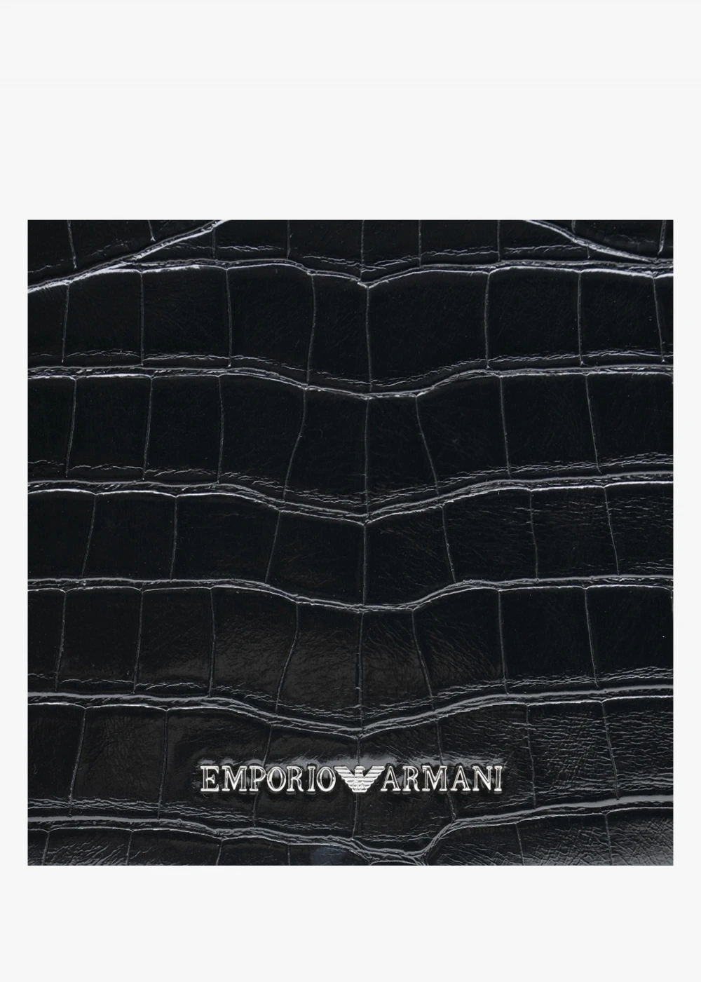 Emporio Armani Moc Croc Black Hobo Bag 5 Emporio Armani Moc Croc Black Hobo Bag - Image 5