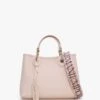 Emporio Armani Nude Dark Brown Pebbled Grab Bag