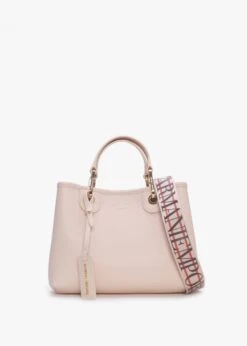 Emporio Armani Nude Dark Brown Pebbled Grab Bag