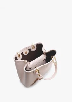Emporio Armani Nude Dark Brown Pebbled Grab Bag -Daniel Footwear Shop ea grab bag p134479 196576 image