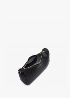 Emporio Armani Lilly Black Silver Pebbled Baguette Bag -Daniel Footwear Shop ea lilly baguette bag p134481 199796 image