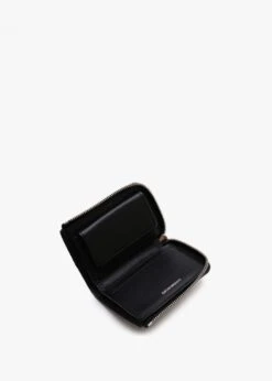 Emporio Armani Myra Black Leather Zip Around Purse -Daniel Footwear Shop ea myea wallet p135090 196939 image