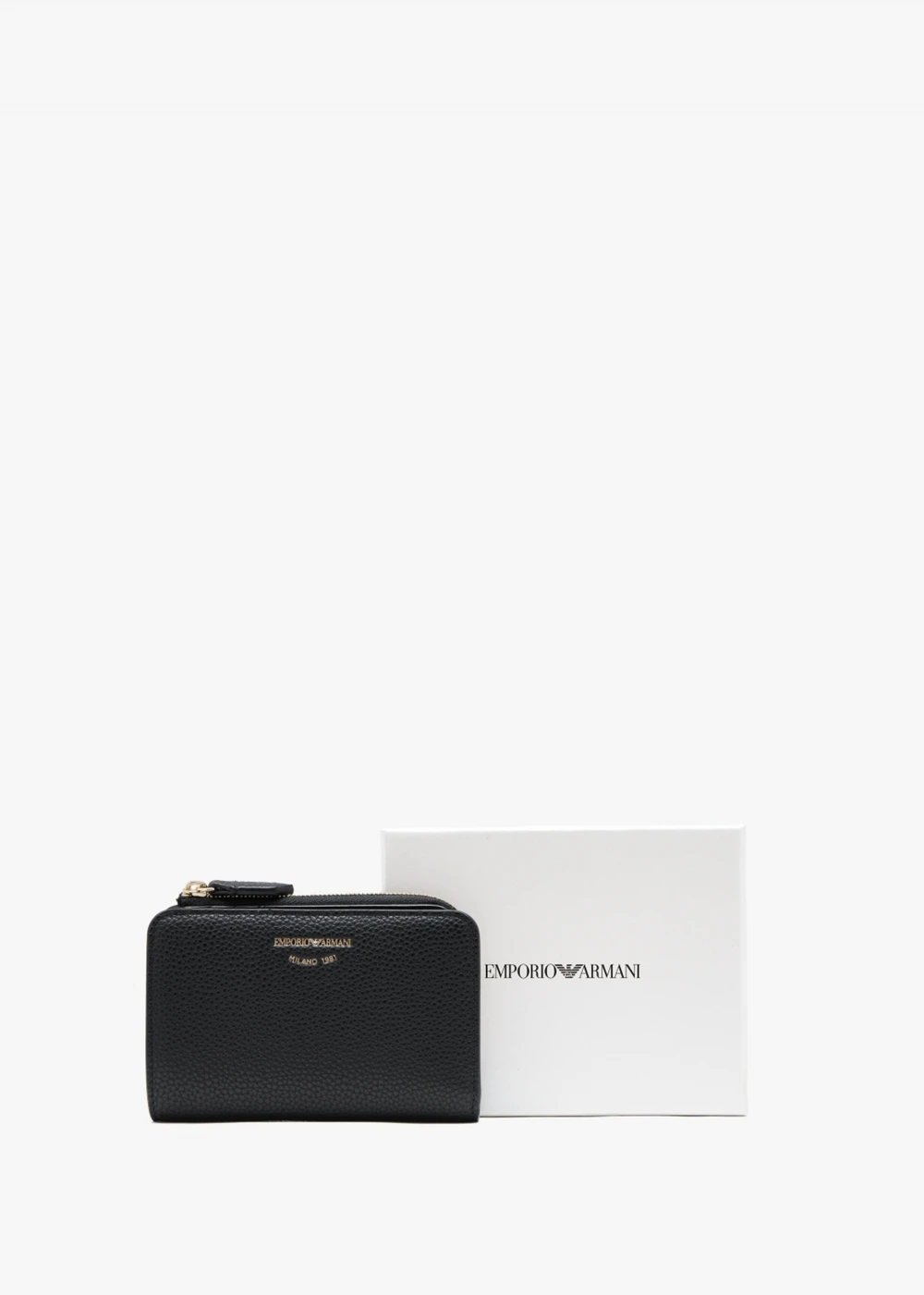 Emporio Armani Small Black Zip Around Wallet 2 Emporio Armani Small Black Zip Around Wallet - Image 2