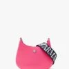 Emporio Armani Recycle PVC Fuxia & Navy Gummy Shoulder Bag