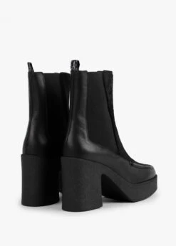 Castañer Emmet Black Leather Calf Hair Crepe Sole Ankle Boots -Daniel Footwear Shop emmet 116 p131628 198367 image