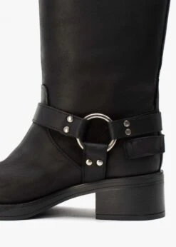 Emotie Black Leather Multi Buckle Biker Boots 8 Emotie Black Leather Multi Buckle Biker Boots -Daniel Footwear Shop emotie p142573 203629 image