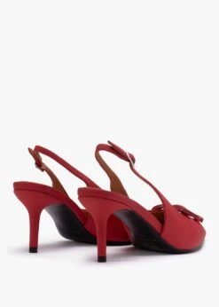 Eppie Red Leather Mid Heel Sling Back Shoes -Daniel Footwear Shop eppie p135615 202788 image