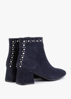 Evacrystal Navy Suede Embellished Ankle Boots -Daniel Footwear Shop evacrystal p132491 198826 image