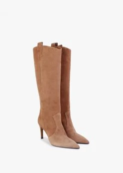 Feeha Tan Suede Elegant Western Knee Boots 7 Feeha Tan Suede Elegant Western Knee Boots -Daniel Footwear Shop feeha p132498 198860 image