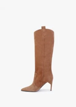 Feeha Tan Suede Elegant Western Knee Boots 9 Feeha Tan Suede Elegant Western Knee Boots -Daniel Footwear Shop feeha p132498 198862 image