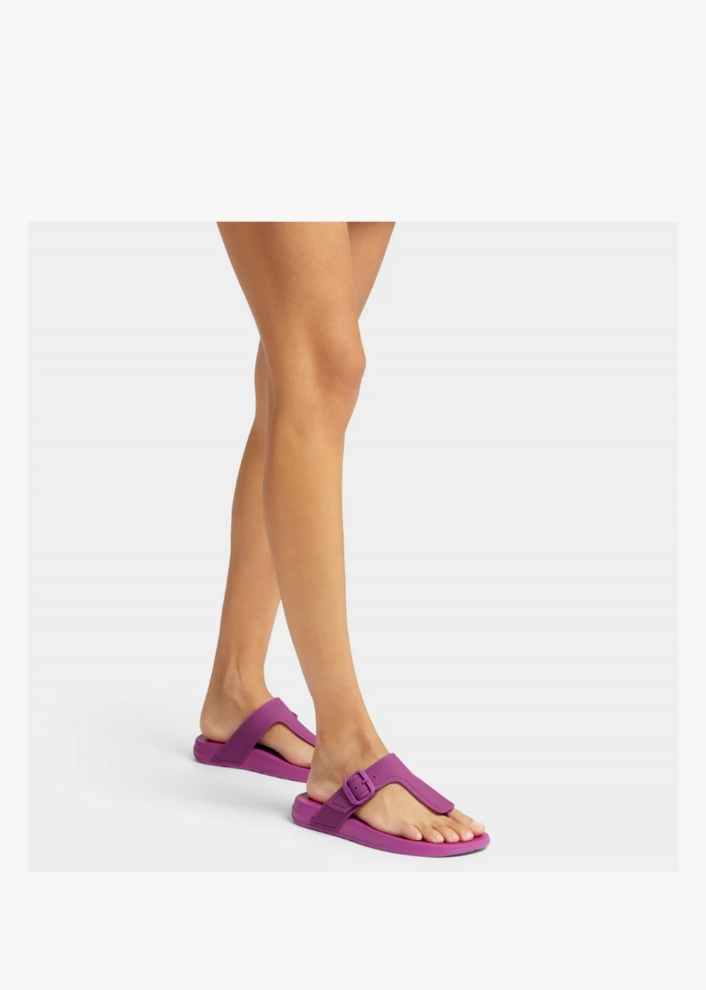 Fitflop Iqushion Adjustable Buckle Miami Violet Flip Flops 2 Fitflop Iqushion Adjustable Buckle Miami Violet Flip Flops - Image 2