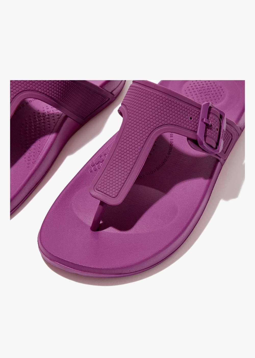 Fitflop Iqushion Adjustable Buckle Miami Violet Flip Flops 5 Fitflop Iqushion Adjustable Buckle Miami Violet Flip Flops - Image 5