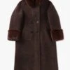 Fiona Long Brown Wool Coat