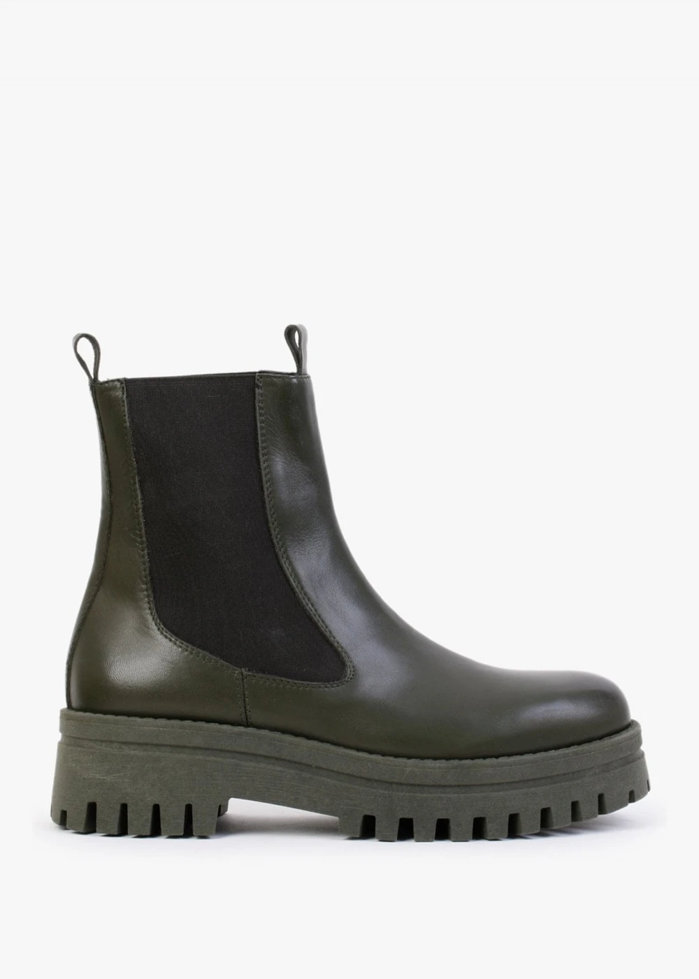 Fleat Green Leather Chelsea Boots 1 Fleat Green Leather Chelsea Boots