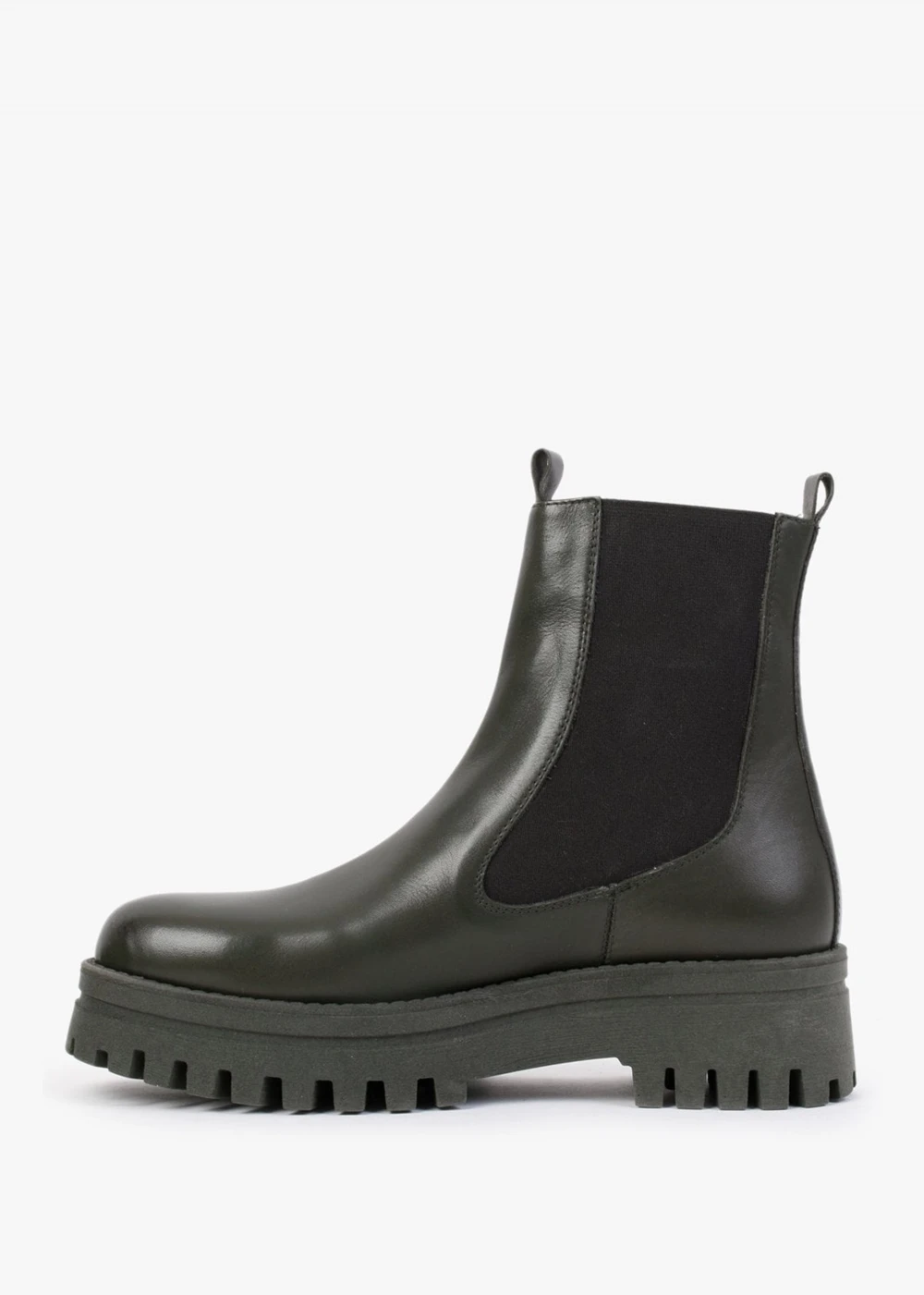 Fleat Green Leather Chelsea Boots 4 Fleat Green Leather Chelsea Boots - Image 4