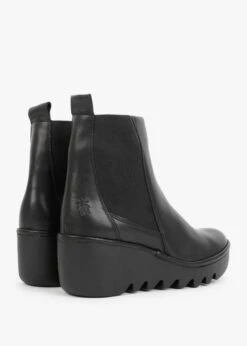 Fly London Bagu Black Leather Wedge Chelsea Boots -Daniel Footwear Shop fly bagu p132597 199061 image