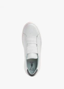 Fly London Dito White Leather Wedge Trainers -Daniel Footwear Shop fly dito p135102 195265 image