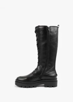 Fly London Jaba Black Leather Knee Boots -Daniel Footwear Shop fly jaba p124807 201958 image