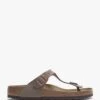 Birkenstock Gizeh Birko-Flor Mocca Nubuck Toe Post Sandals