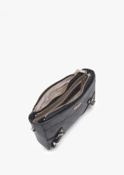 Guess Didi Mini Top Zip Coal Logo Cross-Body Bag -Daniel Footwear Shop guess didi mini flap p134720 194629 image