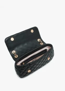 Guess Giully Black Quilted Cross-Body Bag -Daniel Footwear Shop guess giully conv xbody p134742 194671 image