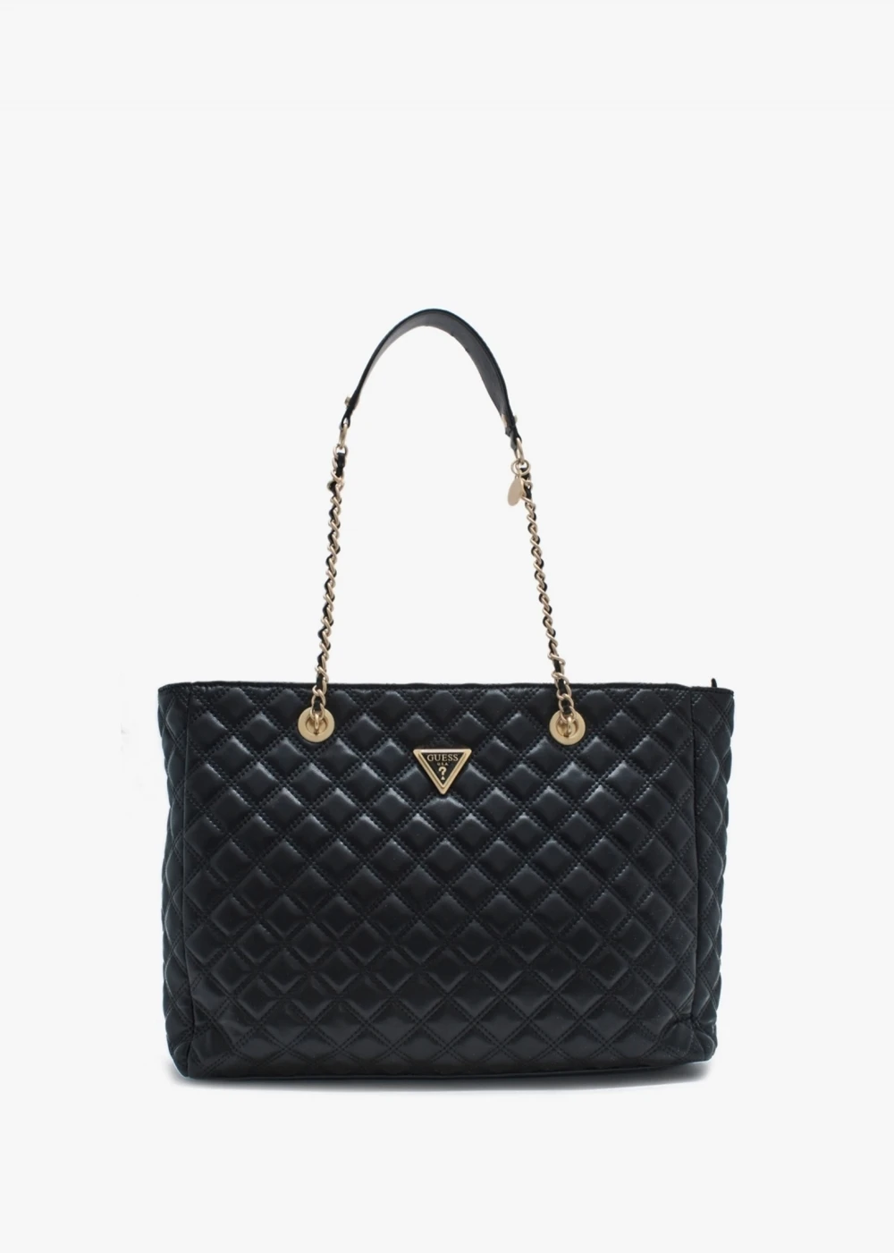 Guess Giully Black Quilted Tote Bag 1 Guess Giully Black Quilted Tote Bag