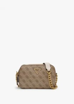 Guess Noelle Signature Logo Latte Camera Bag