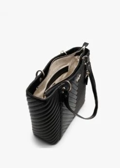 Guess Noelle Chevron Elite Black Tote Bag -Daniel Footwear Shop guess noelle chevron elite tote p134755 197841 image