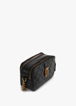 Guess Noelle Quilt Black Logo Cross-Body Camera Bag -Daniel Footwear Shop guess noelle crossbody camera quilt p133183 197278 image
