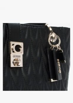 Guess Regilla Noel Black Quilted Tote Bag -Daniel Footwear Shop guess regilla noel tote p134766 194745 image