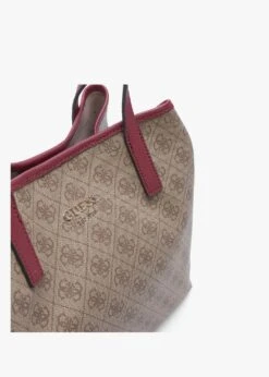 Guess Vikky Brown Logo Tote Bag -Daniel Footwear Shop guess vikky 4g logo tote p134768 194755 image