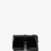 Guess Virtual Mini Black Patent Cross-Body Bag