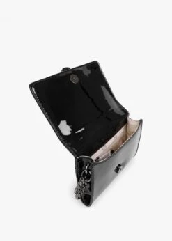 Guess Virtual Mini Black Patent Cross-Body Bag -Daniel Footwear Shop guess virtual mini crossbody p133202 199270 image