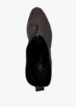 Alpe Hamal Grey Suede Zip Front Wedge Ankle Boots -Daniel Footwear Shop hamal p96761 202688 image