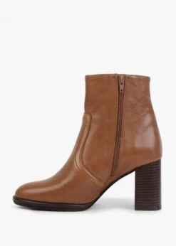 Infusion Tan Leather Block Heel Ankle Boots -Daniel Footwear Shop infusion p131646 198427 image