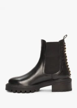 Iris Black Leather Chain Detail Chelsea Boots -Daniel Footwear Shop iris p135568 195936 image