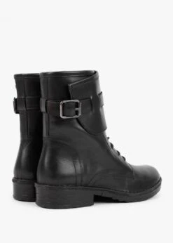 Black Leather Cuffed Ankle Boots -Daniel Footwear Shop khrio 5 p131498 198213 image