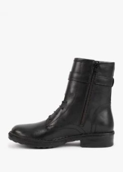 Black Leather Cuffed Ankle Boots -Daniel Footwear Shop khrio 5 p131498 198214 image